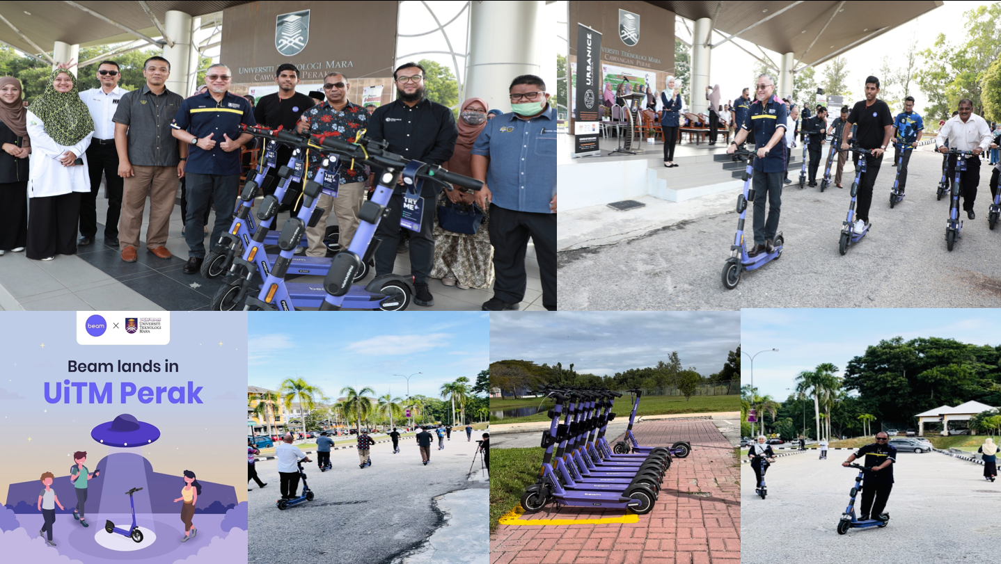 UiTM Perak partners with Urbanice Malaysia to launch dockless e-scooters for a low-carbon campus initiative